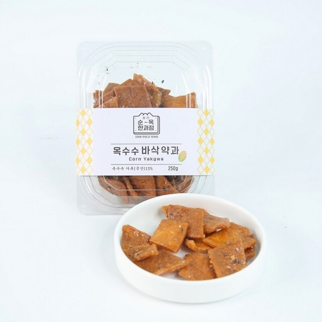 홍천순옥한과 옥수수바삭약과 바삭한 식감 덜단약과